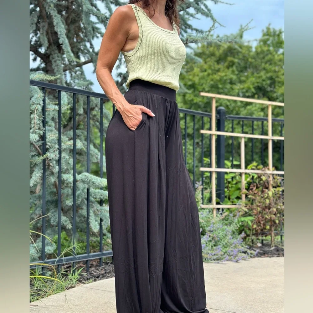 SOLD OUT By Together Brandie Knit Wide Leg Pants - Picture 4 of 5